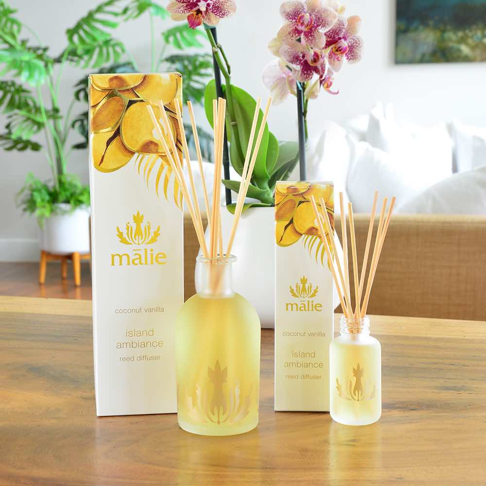 coconut vanilla island ambiance reed diffuser travel size - Home
