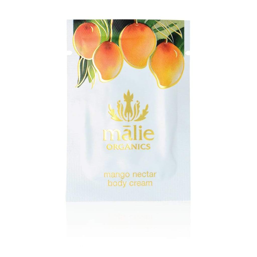 mango nectar organic body cream packette